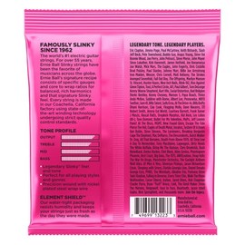 Ernie Ball Super Slinky - Cuerdas para guitarra eléctrica, entorchado de níquel, 3 paquetes, calibre 9-42