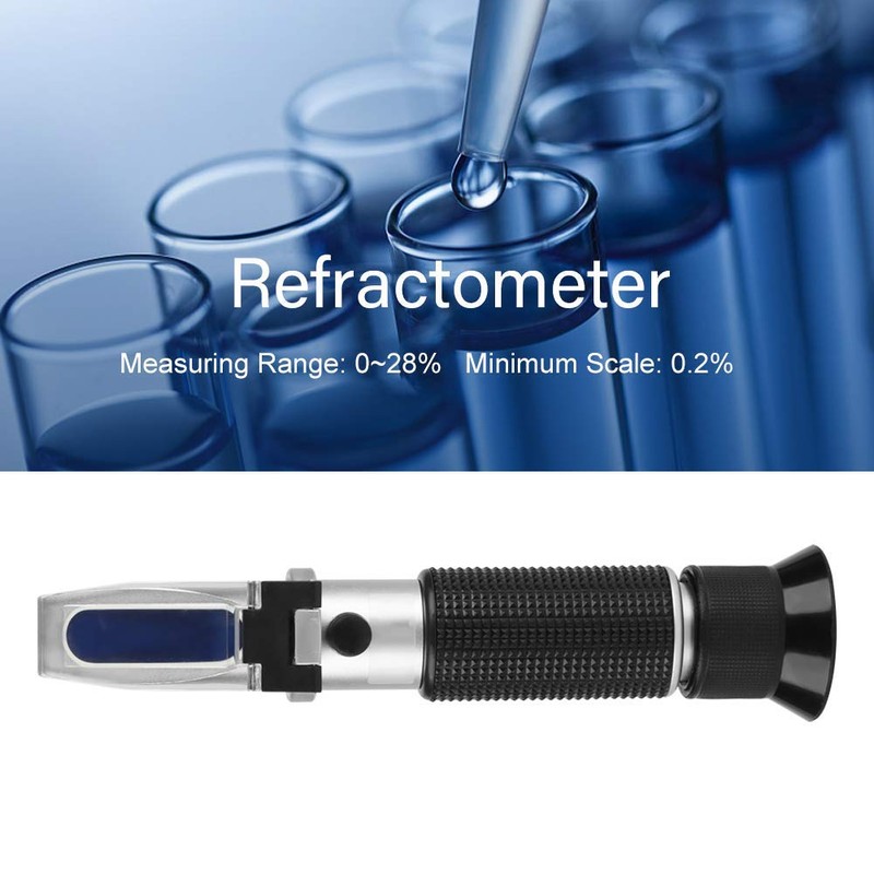 Food Salinity Refractometer Salinometer Professional Tester Temperature Accurate for Saltwater