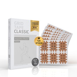 AKTIMED Grid Tape Classic - Crosstape Grid Plaster for Universal Use - Acupuncture Plaster Grid Dermatologically Tested - Grid Tape for Gluing Pain and Trigger Points