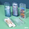 Pack of 2 Cotton Buds Container for Travel, Portable Mini