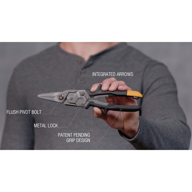 ToughBuilt Aviation Snips Bundle – 3 Aviation Snips – Right,