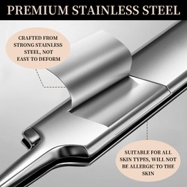 9-Piece Professional Blackhead Remover Tool Kit - Stainless Steel Tweezers & Pimple Popper Set for Facial Hair & Skin Care