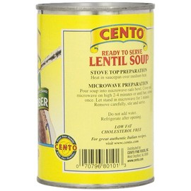 Cento Lentil Soup, 15 Ounce Cans (Pack of 12)