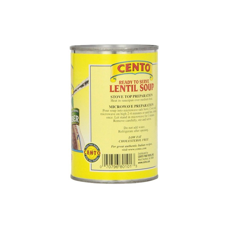 Cento Lentil Soup, 15 Ounce Cans (Pack of 12)