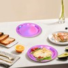 120 Pcs Pink Holographic Paper Plates 7 inch and 9