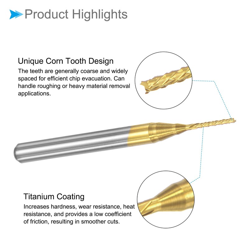 CoCud Cone End Mill Mill Cutting Carving Bit Router Cutter