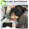 Bluetooth Sleep Mask - MUSICOZY Sleep Headphones, 3D Contoured Eye