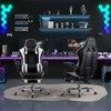 VECELO Ergonomic Gaming Chair with Footrest, Comfy Recliner Computer Chair,