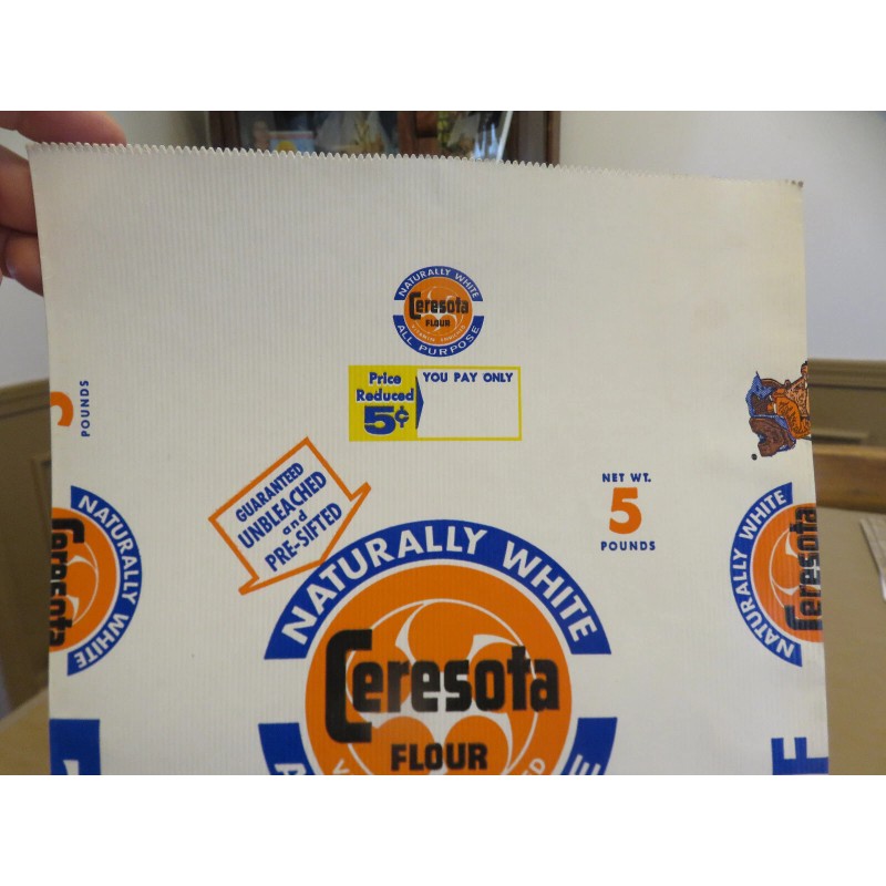 CERESOTA FLOUR BAG (Standard Milling Company, Kansas City, MO)---New Old