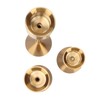 3 Pcs Candle Holders Different Heights Gold Candlestick Holders Taper