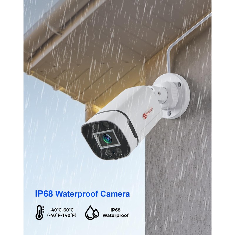 Aiwixen 1080P Wired Security Camera, Add-on CCTV Cam for Surveillance