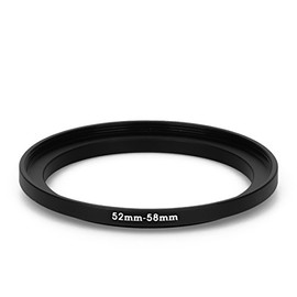 52 mm to 58 mm Step Up Filter Adapter Step Up Filter Adapter 52 – 58