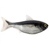 6.5” Shad Unrigged-blk/Silver