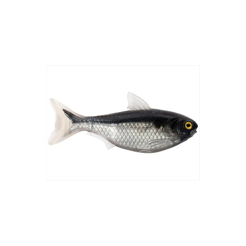 6.5” Shad Unrigged-blk/Silver