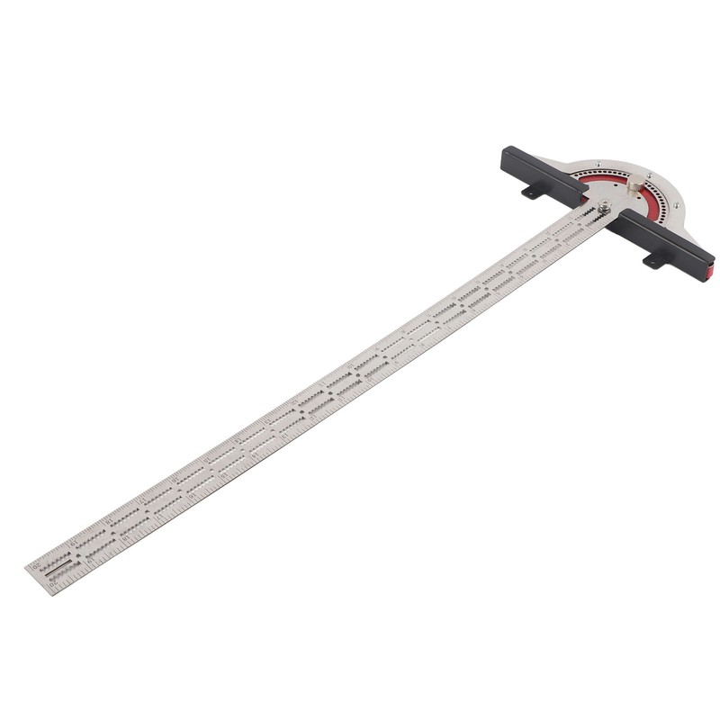 Edge Rule Protractor Aluminum Alloy T Square Woodworkers Edge Ruler