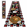 MUNILAIL 10 ft Casino Floor Runner Casino Party Decorations Long
