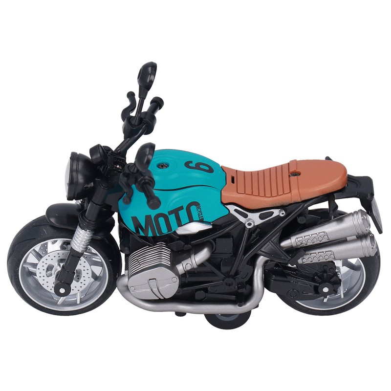 1:12 Pull Back Motorcycle Toy Cool Retro Motorcycle Toy with