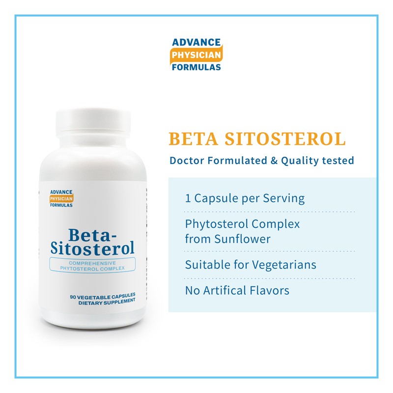Advance Physician Formulas, Beta-Sitosterol, 400 mg, 90 Vegetable Capsules