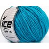Turquoise Blue Wool Cord - Wool, Acrylic Blend Yarn, 50