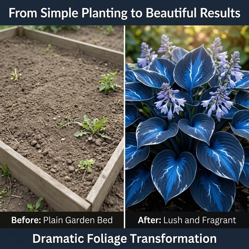 Hosta Flower Bulbs for Garden Edges, Broad Leaf Appeal, 2