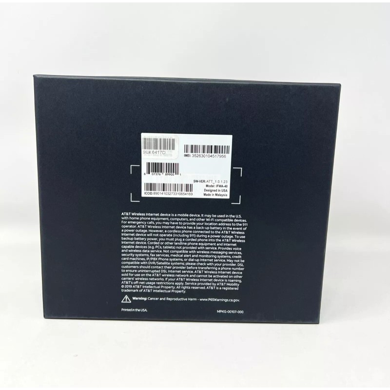 AT&T Wireless Internet Modem IFWA 40 Mobile 4g LTE Wi-Fi