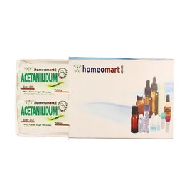 homeomart.com Acetanilidum Homeopathy Pellets (Pills) in 200C Potency, Pack of 2