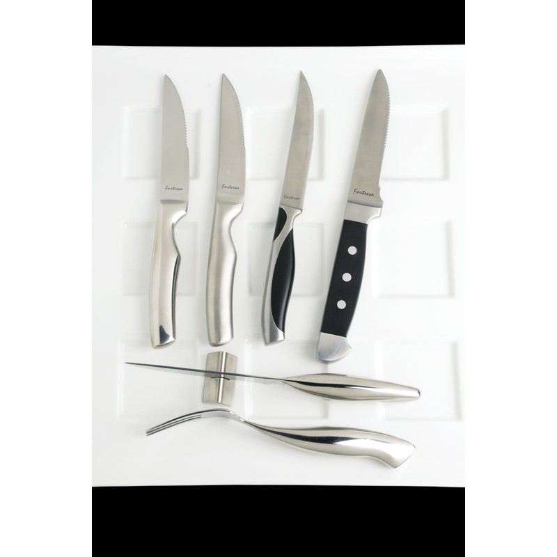 Fortessa Prime Cut Steak Knife with Stainless Steel Handle, 9.5-Inch,