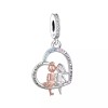 Minimalist Charm Jewelry Always My Sister Heart Pendant Charm, Sister