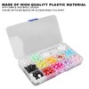 GOTOTOP Dreadlocks Hair Beads, 360 Piezas, Plástico, Resina, Colorful, DIY