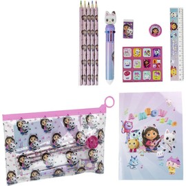 CERDÁ LIFE'S LITTLE MOMENTS GABBY'S DOLLHOUSE SCHOOL STATIONERY SET