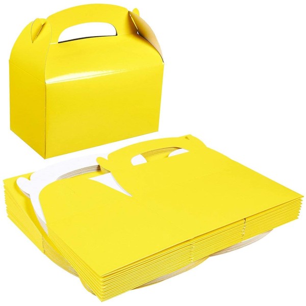 Yellow Gift Box, Party Favor Boxes (6.2 x 3.5 x 3.6 In, 24 Pack)