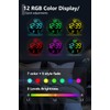 Large 12" Modern RGB Colorful LED Wall Clock, Large Digital