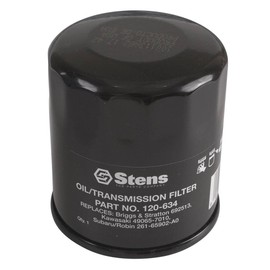 Stens 120-634 Oil Filter Compatible With/Replacement For Kawasaki FH381-721V, FH601-770D, FJ180V and FX751-1000V; for 14-19 HP engines 49065-0724, 49065-2057 Lawn Mowers