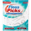 Floss Picks Disposable Toothpicks Floss Holder with Handle Easy to Use 2 in 1 Teeth Cleaning Tool Super Strong Thread Tooth Picks Sticks Prevents Tartar Plaque for Quick Teeth & Gum Care (50 Pc)