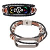 Leather Strap for Xiaomi 7 NFC Bracelet Metal Buckle Ethnic