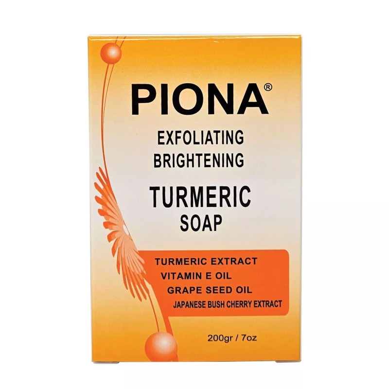 PIONA Exfoliating Brightening TURMERIC Soap 7 Oz.