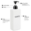 Segbeauty Refillable Shampoo and Conditioner Bottles Set, 6 Pack Empty