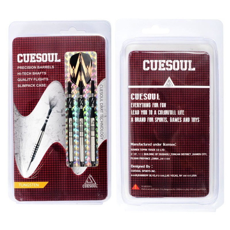 CUESOUL Soft Tip Tungsten Darts - 85% Tungsten Darts Set