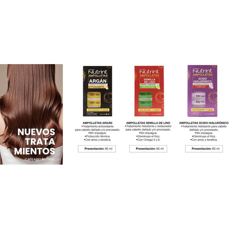 Xiomara Nutrint Ampolletas Argán Tratamiento Antioxidante 60 ml