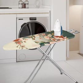 Tongluoye Hummingbird Flower Ironing Board Cover and Pad 15 x 54 Iron Board Covers Suitable for Most Standard Ironing Boards Padding Decorative Cover with Elastic Edge Band Easy to Install