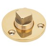 Marine Drain Plug Kit 25mm/1in Mounting Hole Bronze Mirror Polished