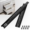 Full Extension Drawer Slides 10 Inch 1 Pairs Side Mount