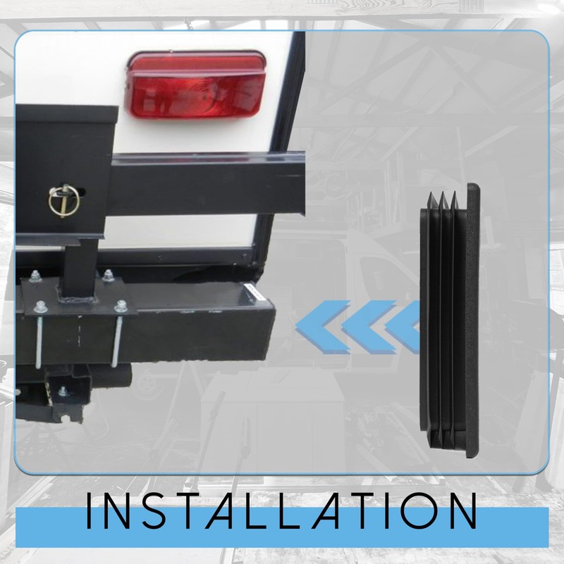 HECASA 2Pcs 4" RV Bumper Plug End Cap Compatible with