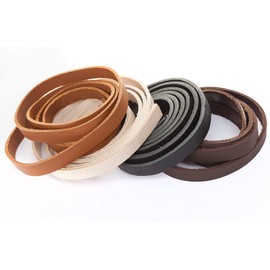 esnado Flat Leather Cord, 1 Metre, Choice of Width & Colour