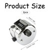 Luckious 2PCS Manual Counter,Round Counter 4-Digit Mechanical,Golf Score Counting Tool,Clicker