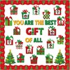Moinchore 86 Pcs Christmas Bulletin Board with Christmas Tree Borders