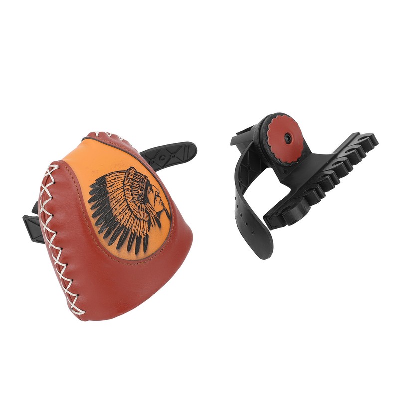 Leather Arrow Quiver Box Quick Release 6 Arrows Archery Quiver