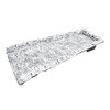 White Slate Stone Rock Cast Aluminum Metal Downspout Gutter 24