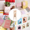 Natural Wooden Small Clips, 100 Pcs Mini Clothespins Clip, Small