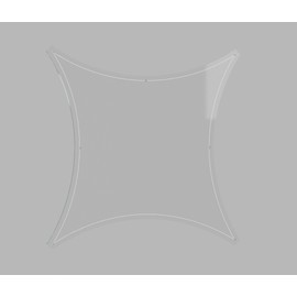 Double Wedding Ring Acrylic Quilting Template Set, 1/4" Seam Allowance - 7 Pieces